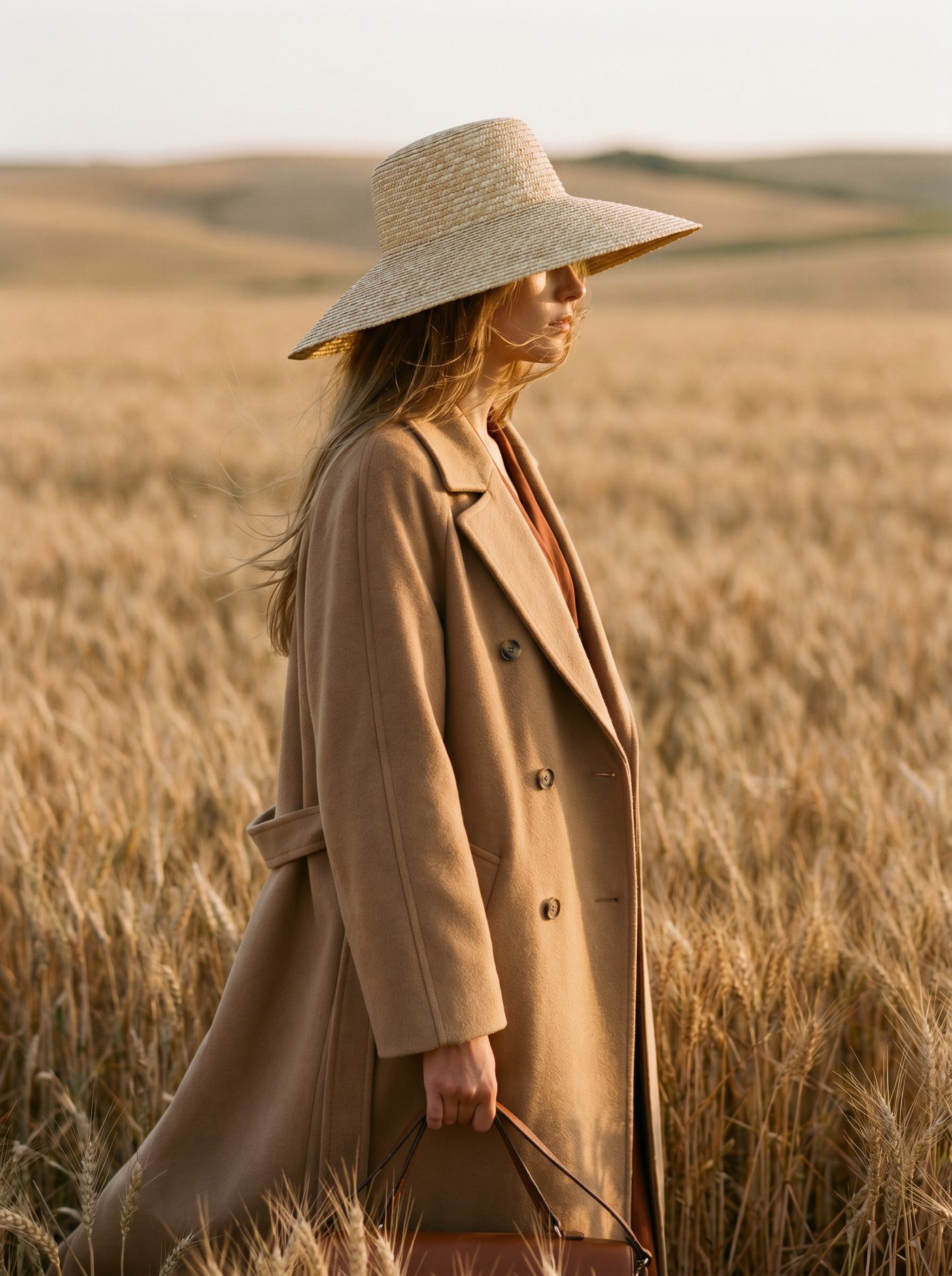 Aurelle Coat on model